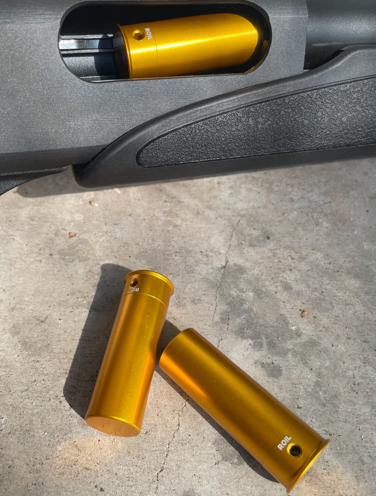 12 Gauge loaded in shotgun